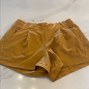 Athleta Tan Athletic Shorts with Elastic Waistband